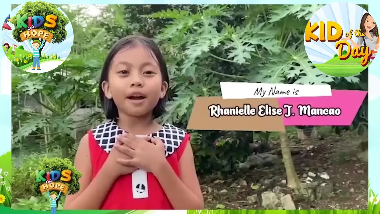 Rhanielle Elise J.  Mancao   -    Kid of the Day