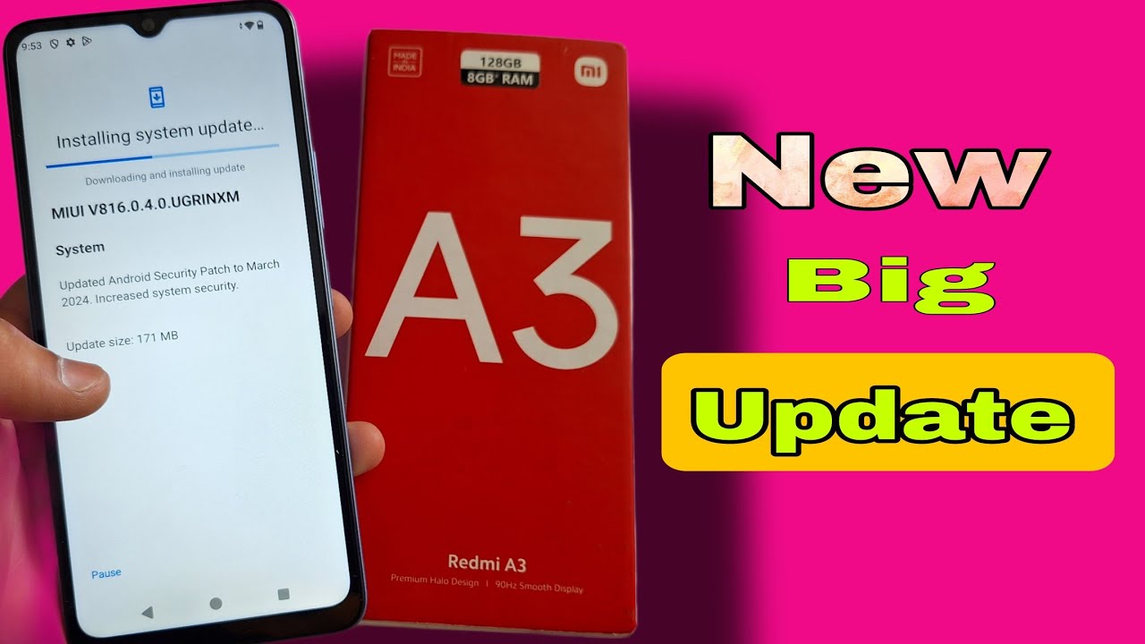 Redmi a3 update | Redmi A3 software update