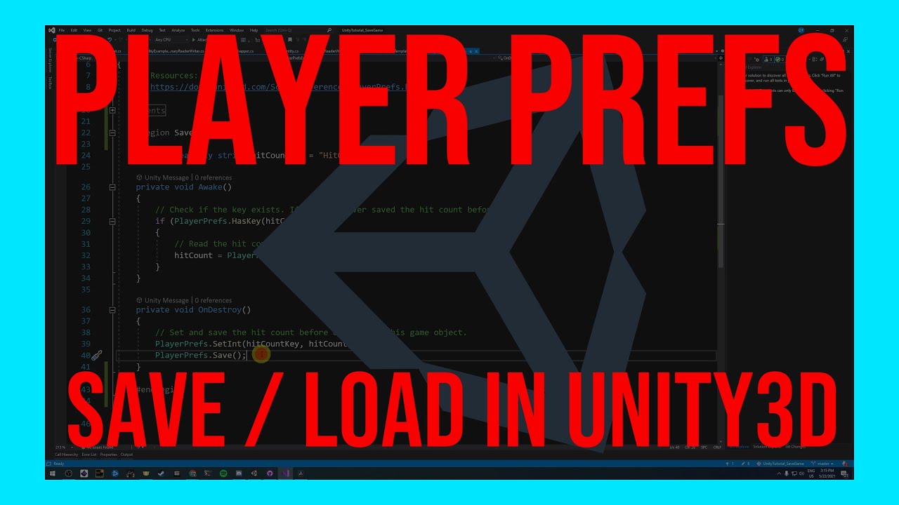 How To Save / Load with PlayerPrefs in Unity3D | Tutorial | Guide