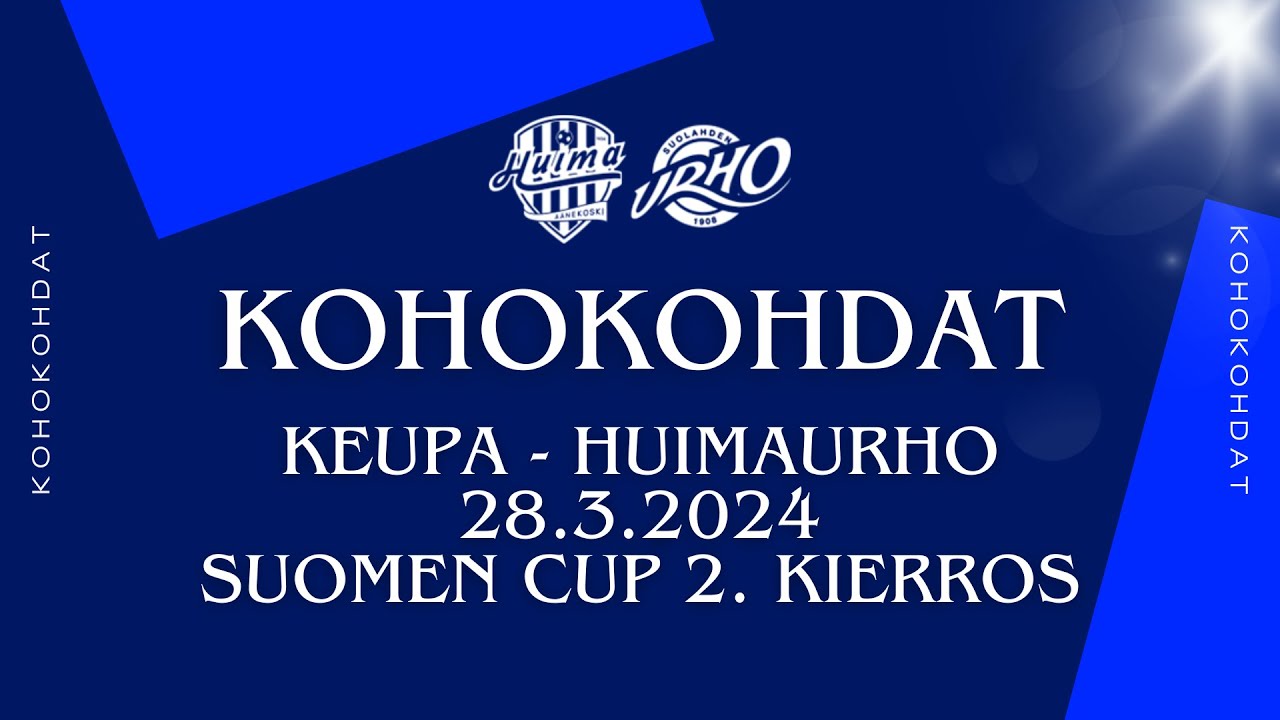 HIGHLIGHTS: KeuPa - HuimaUrho 28.3.2024, Suomen Cupin 2. kierros