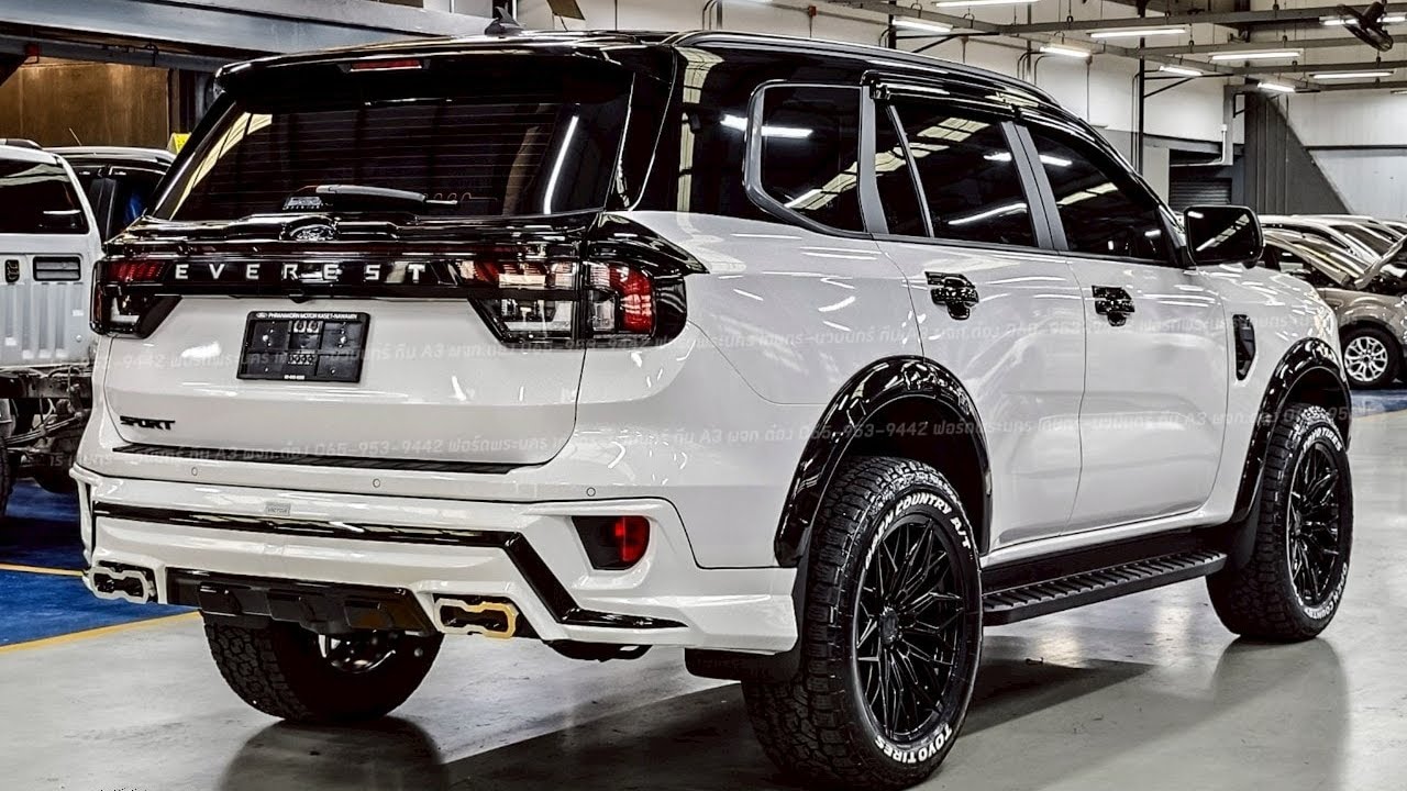 2026 New Ford Everest Sport Pearl White Panda Bear Youth Edition Full Brake Body Kit Thailand Review