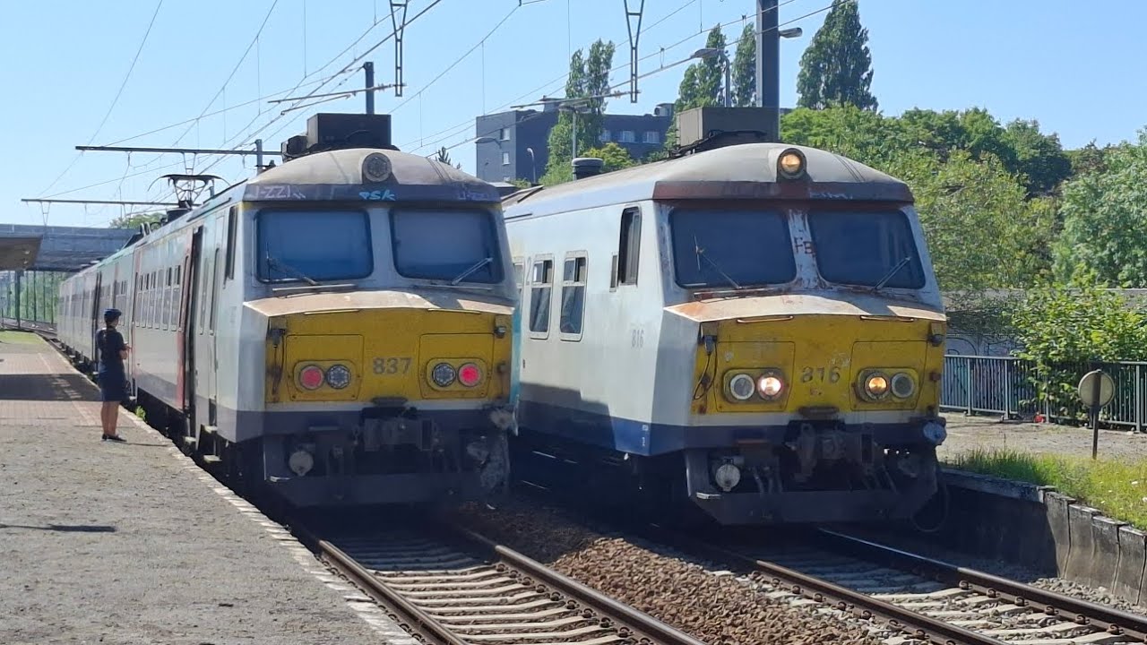 Treinen in antwerpen-noorderdocken 11/08/2025