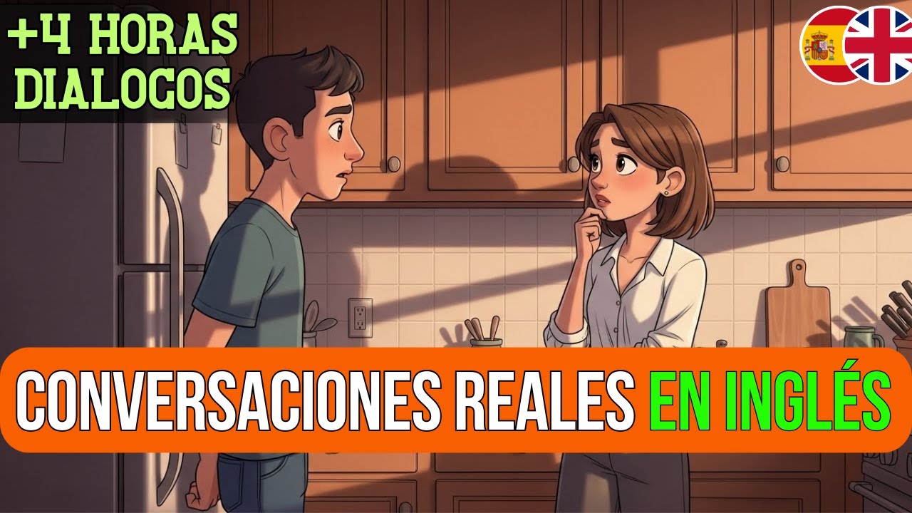 Aprende Inglés con Diálogos Reales de la Vida Cotidiana 🚀 | Recopilación de Clases +4 horas