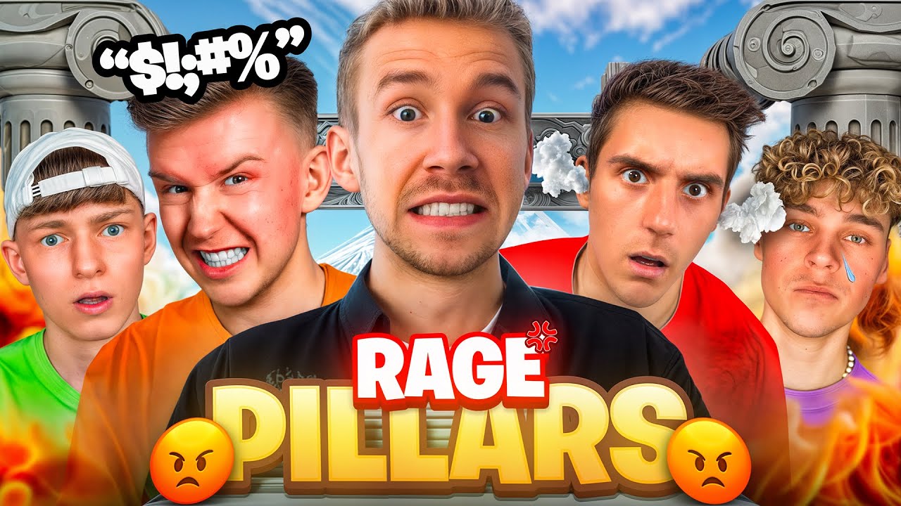 FORTNITE PILLARS MIT YOUTUBERN ESKALIERT KOMPLETT 🤬 (hahahaha)