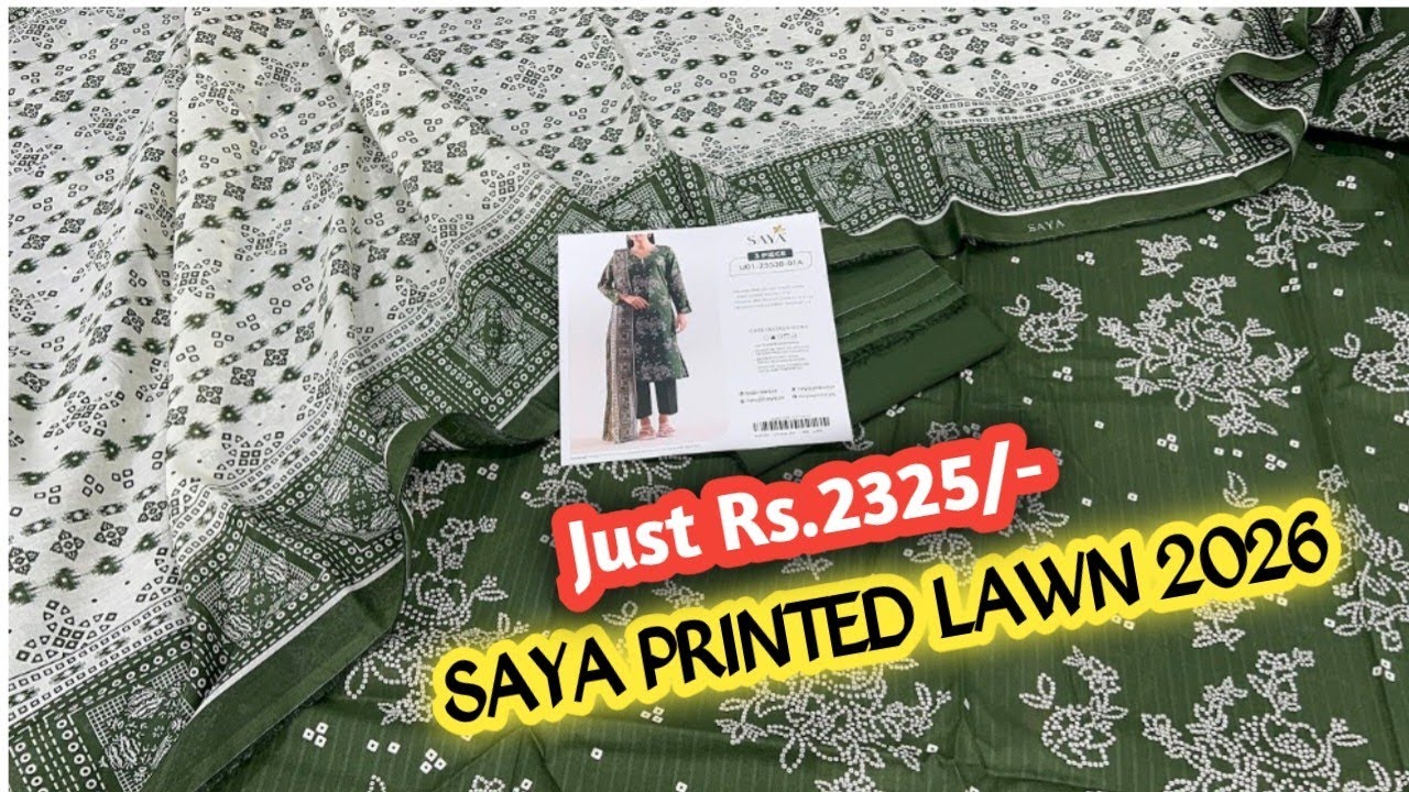 SAYA NEW SUMMER COLLECTION 2026 | SAYA LAWN 2026 | SAYA LAWN SALE | SAYA 50% OFF SALE | SAYA SALE 