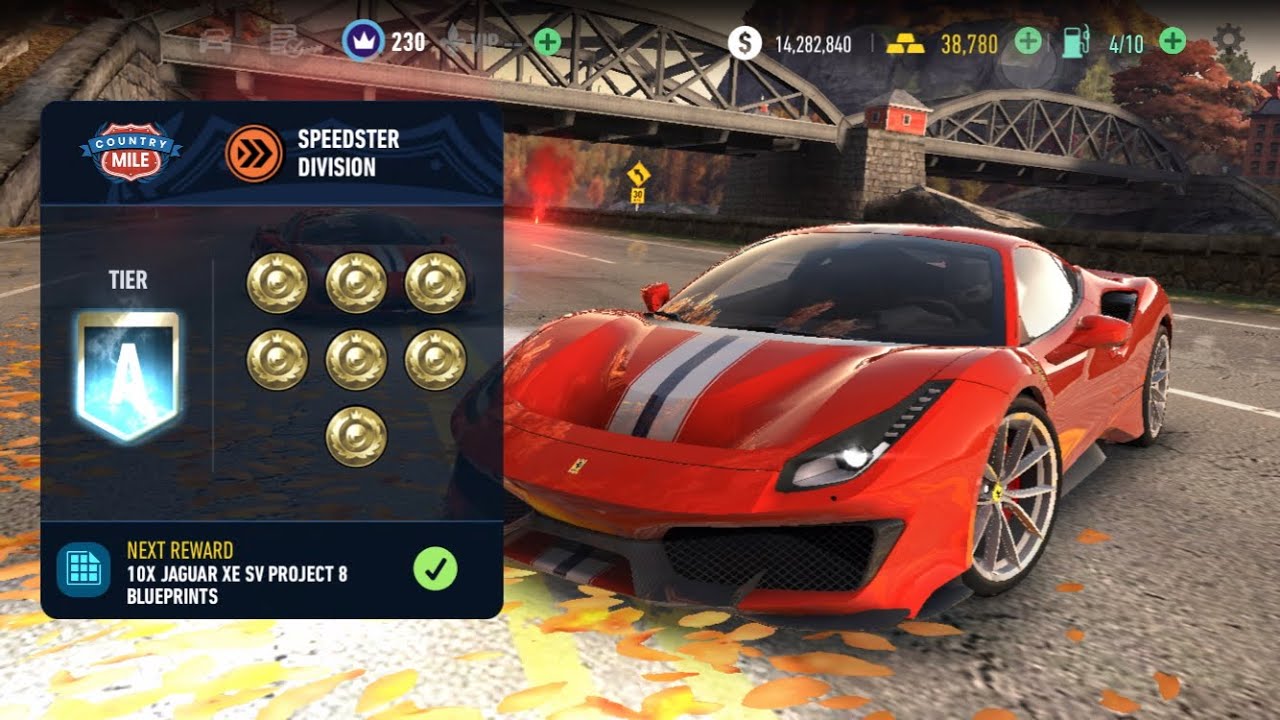 PR940 Ferrari 488 pista | speedster | UGR - Country Mile | NFSNL | Tier A to S