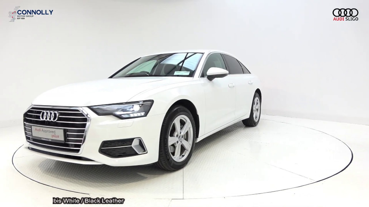 CMG AUDI SLIGO: 2019 Audi A6 40TDI SPORT 204BHP S-Tronic Auto Ibis White / Black Leather