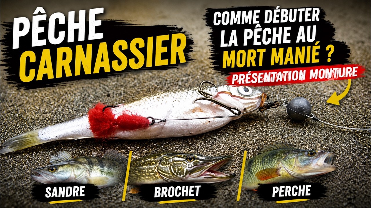La monture mort manié, comment l'escher ? (sandre, brochet, perche)