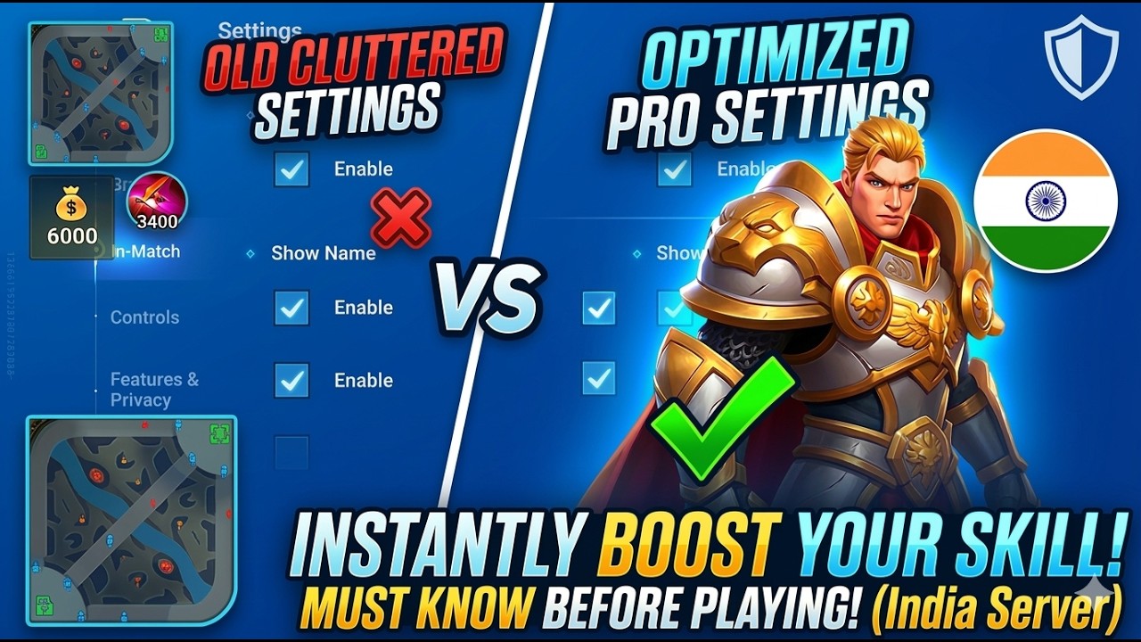 Best In-Match Settings for Honor of Kings 🇮🇳 | Play Like a Pro! (Hindi)