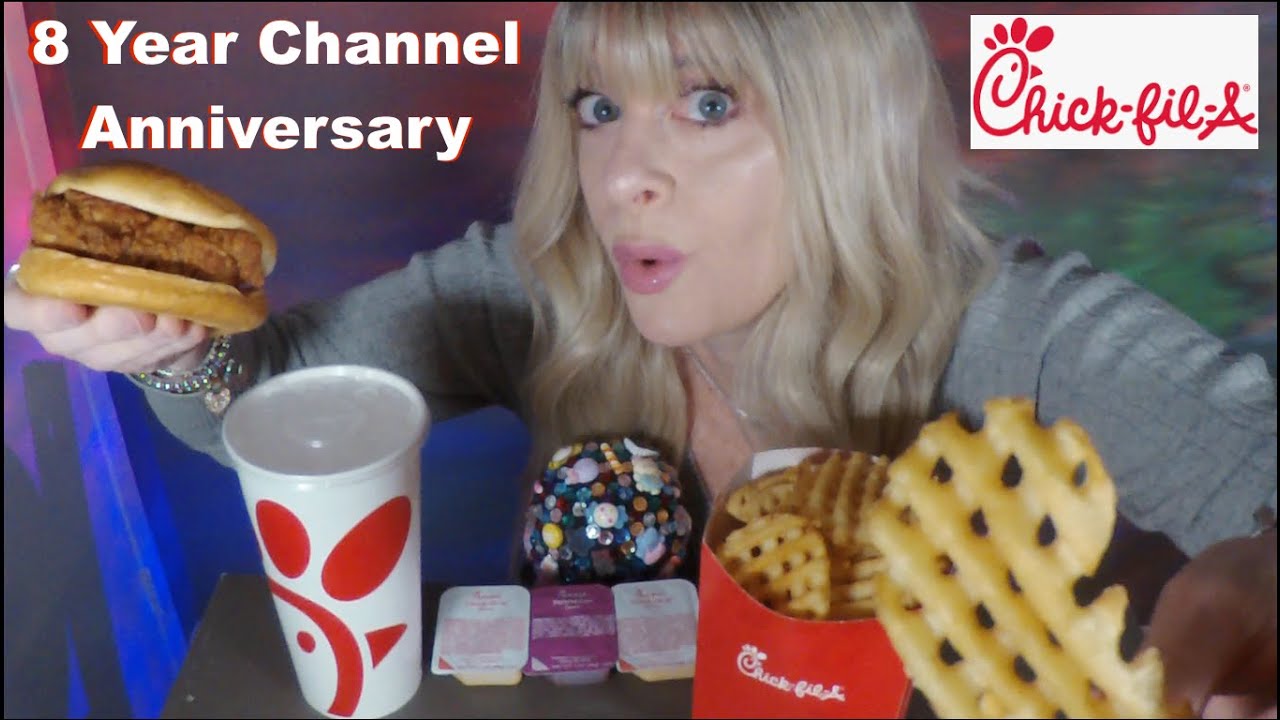 ASMR Chick Fil A Mukbang | 8 Year Channel Anniversary