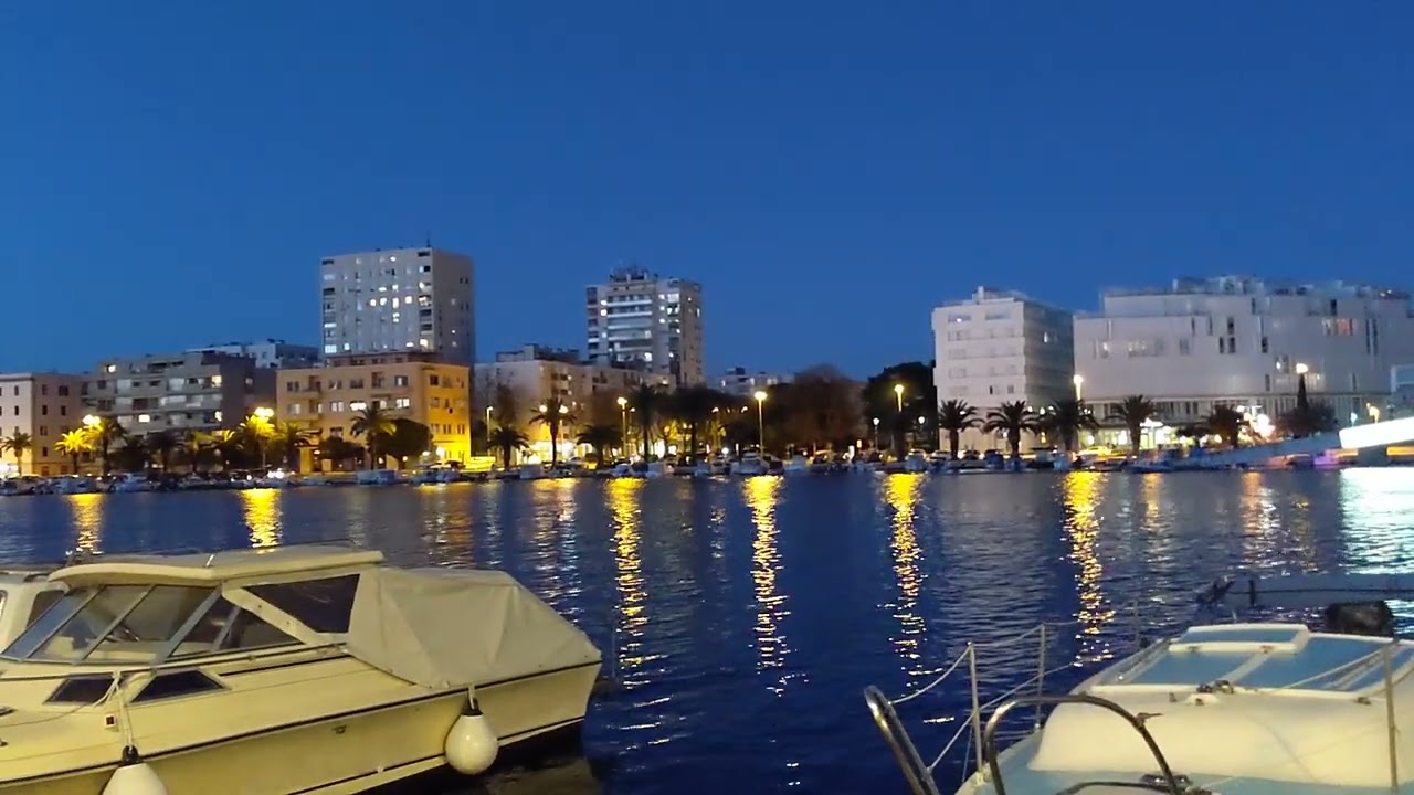 Zadar, Croatia | New Town by night