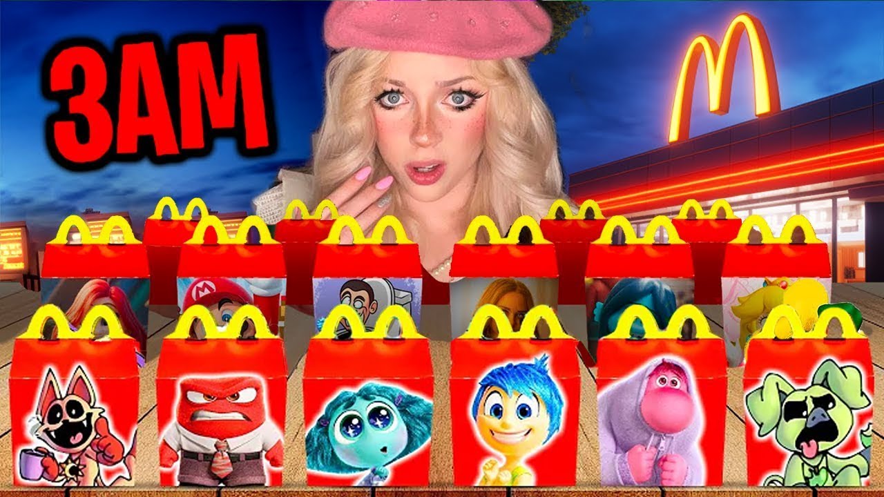 DO NOT ORDER THESE CURSED HAPPY MEALS AT 3AM!! (POPPY PLAYTIME, BARBIE, INSIDE OUT & MORE!)