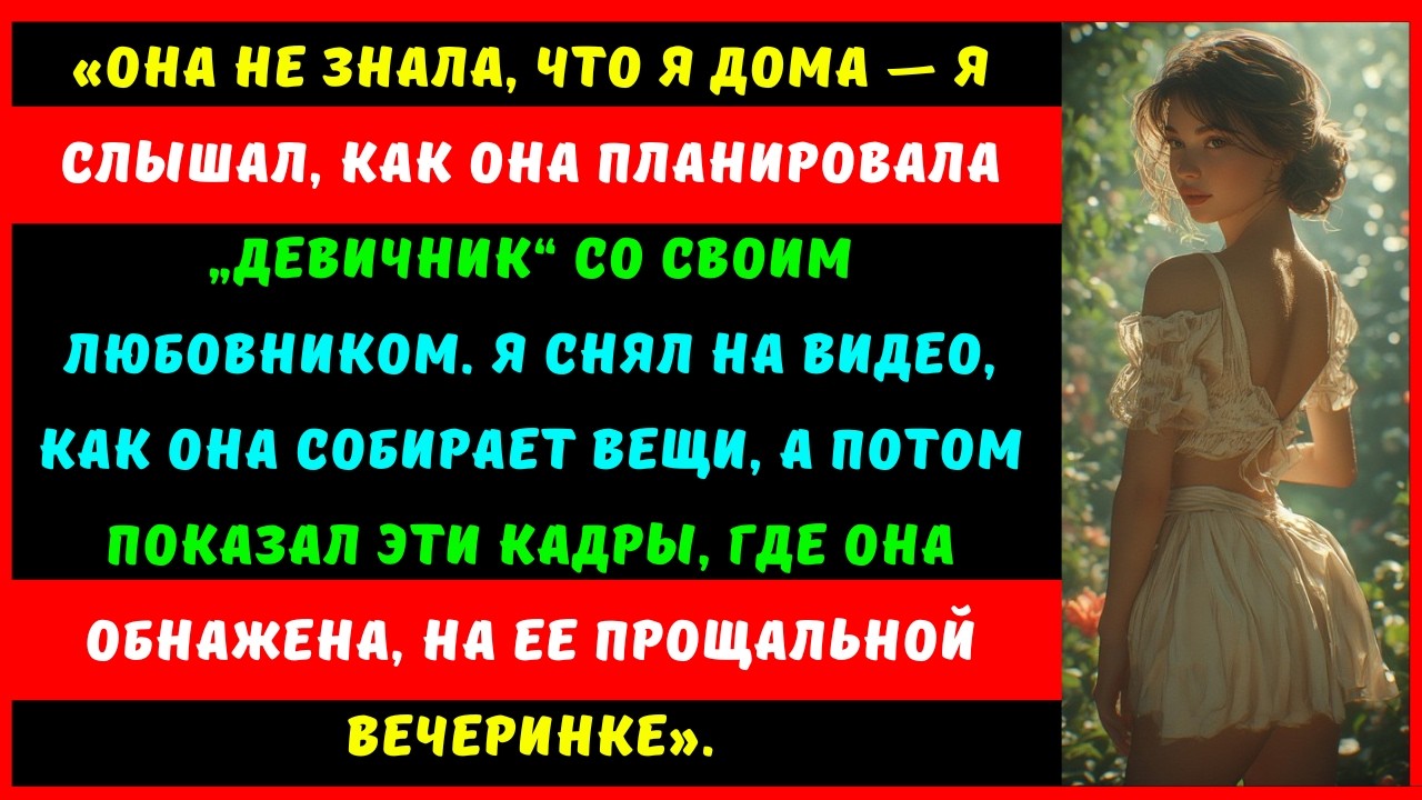 Моя неверная жена не знала, что я дома... Я слышал, как она что-то планировала.
