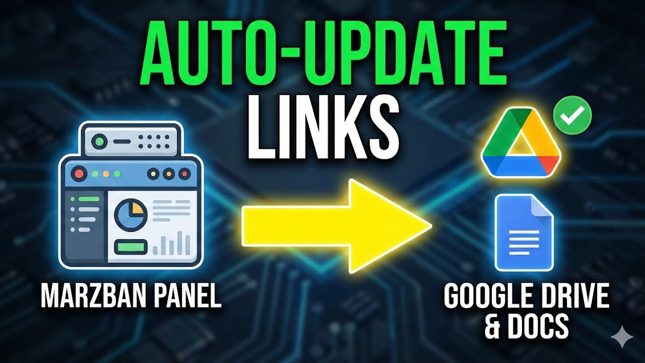 How to Host Marzban Subscription Links on Google Drive & Docs (Auto-Update)