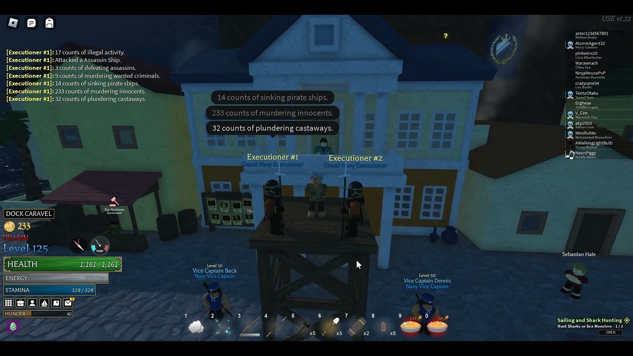 Roblox Arcane Odyssey - Getting Executed By The Grand Navy