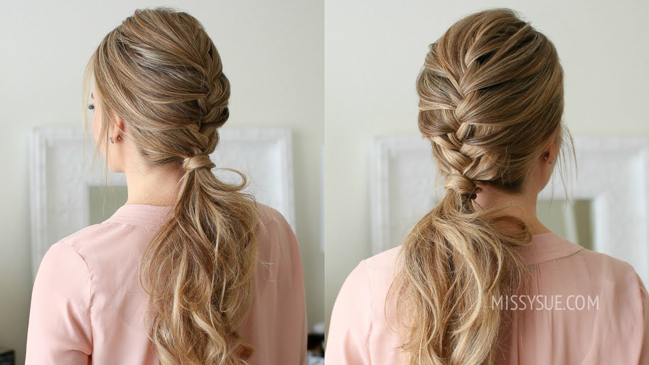 French Braid Ponytail | Missy Sue