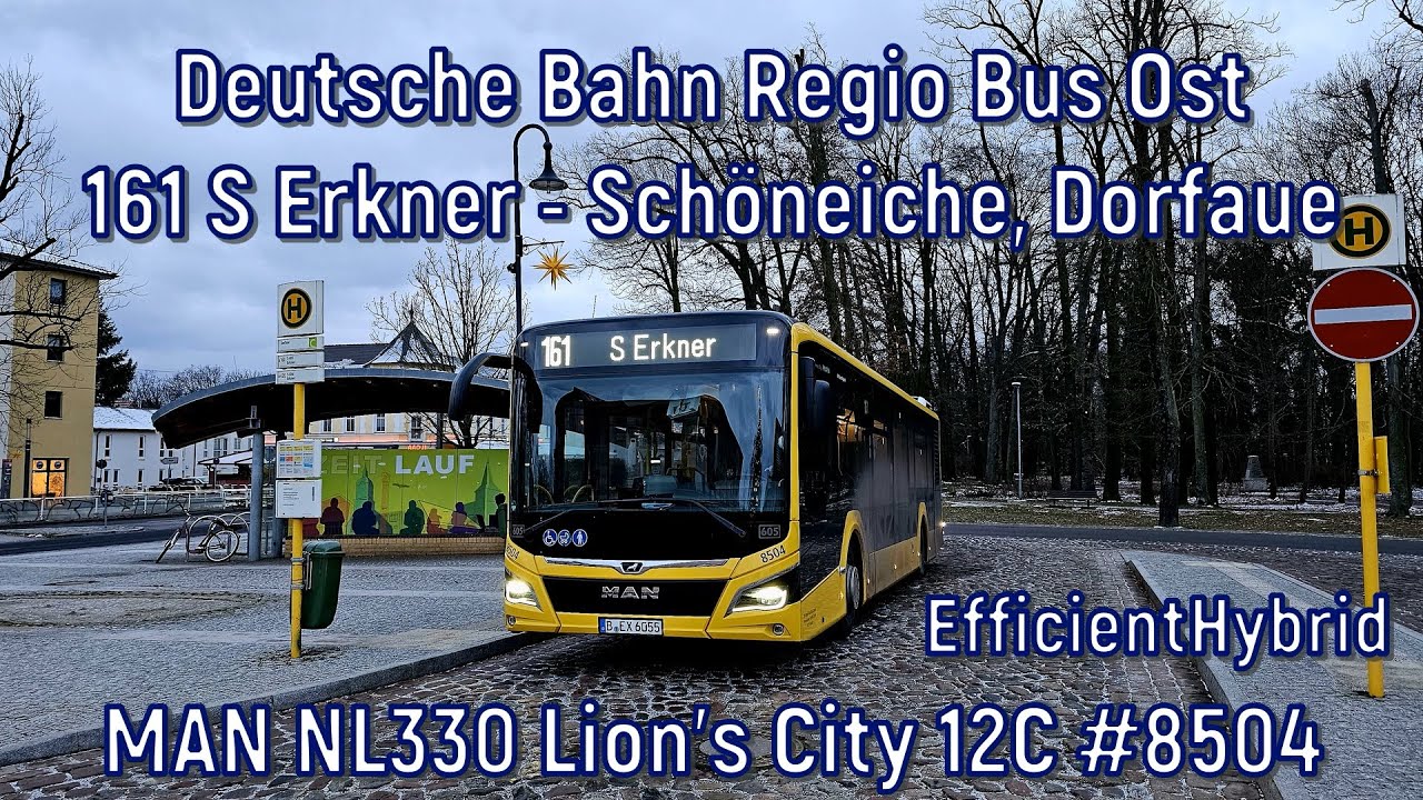 DB Regio Bus Ost - Linie 161, MAN NL330 Lion's City 12C EfficientHybrid #8504