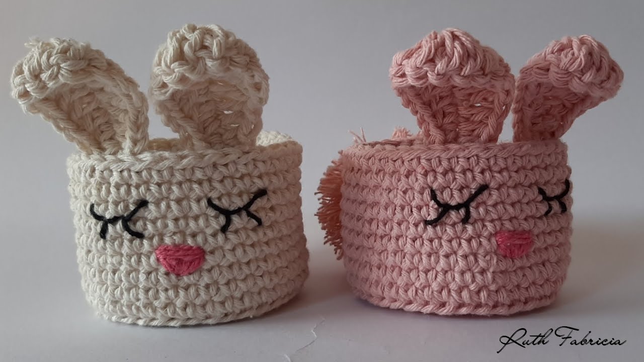 COELHINHO PORTA BOMBOM DE CROCHÊ 🐰 PASSO A PASSO Lembrancinha de Páscoa - Ruth Fabricia