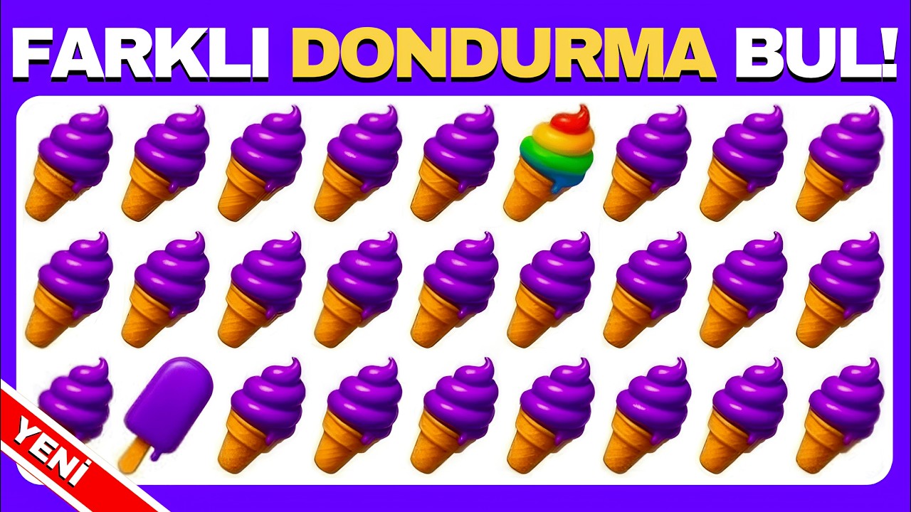 Farklı Olanı Bul - YAZ&rsquo;a &Ouml;zel☀️🏖🍉 60 Zorlayıcı Seviye! 🧠 Kolay, Orta, Zor