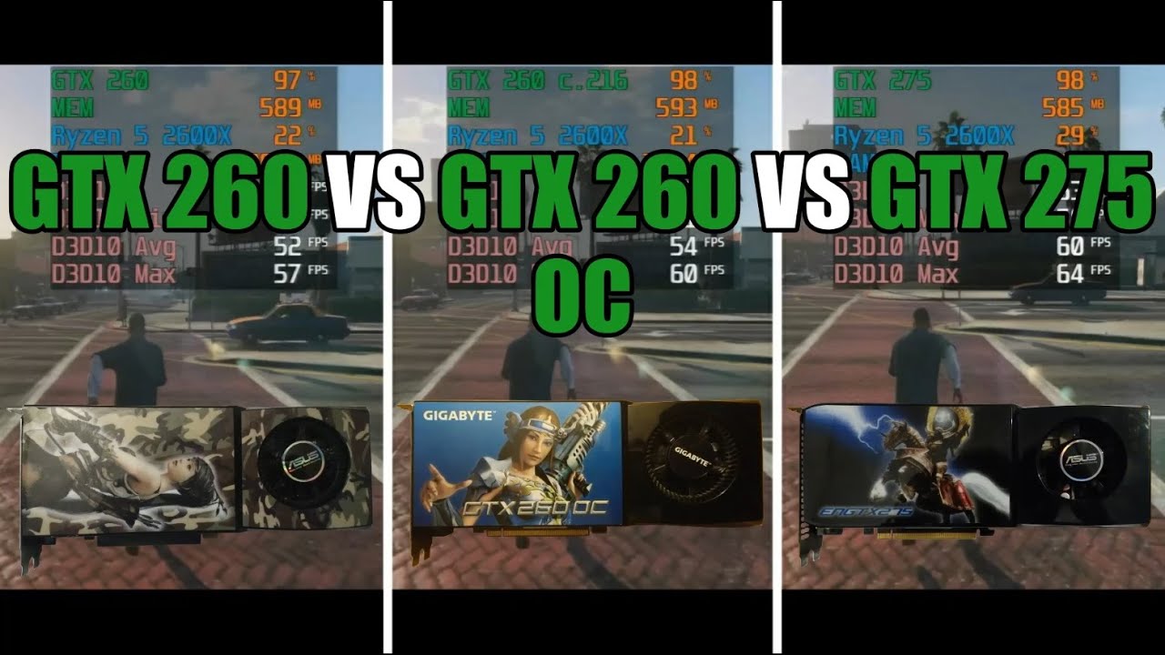GeForce GTX 260 vs GeForce GTX 260 OC vs GeForce GTX 275 Test In 14 Games (No FPS Drop-Capture Card)