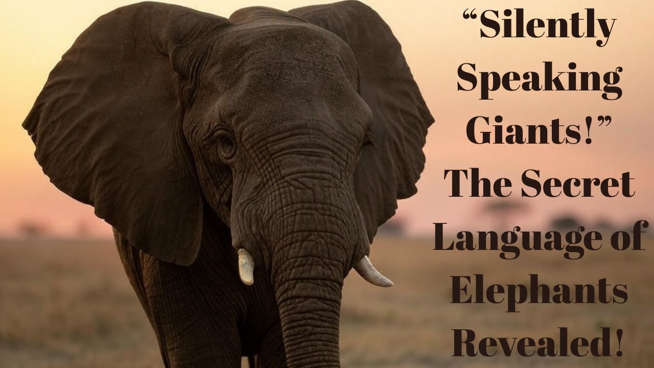 The Silent Scream of Elephants: Giants Talking Under the Ground!