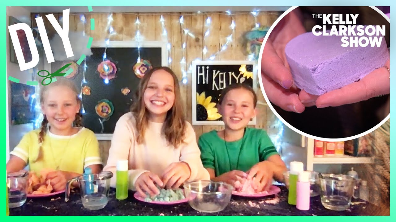 Kelly Learns How To Make Kinetic Sand With Kids Crafts By Three Sisters