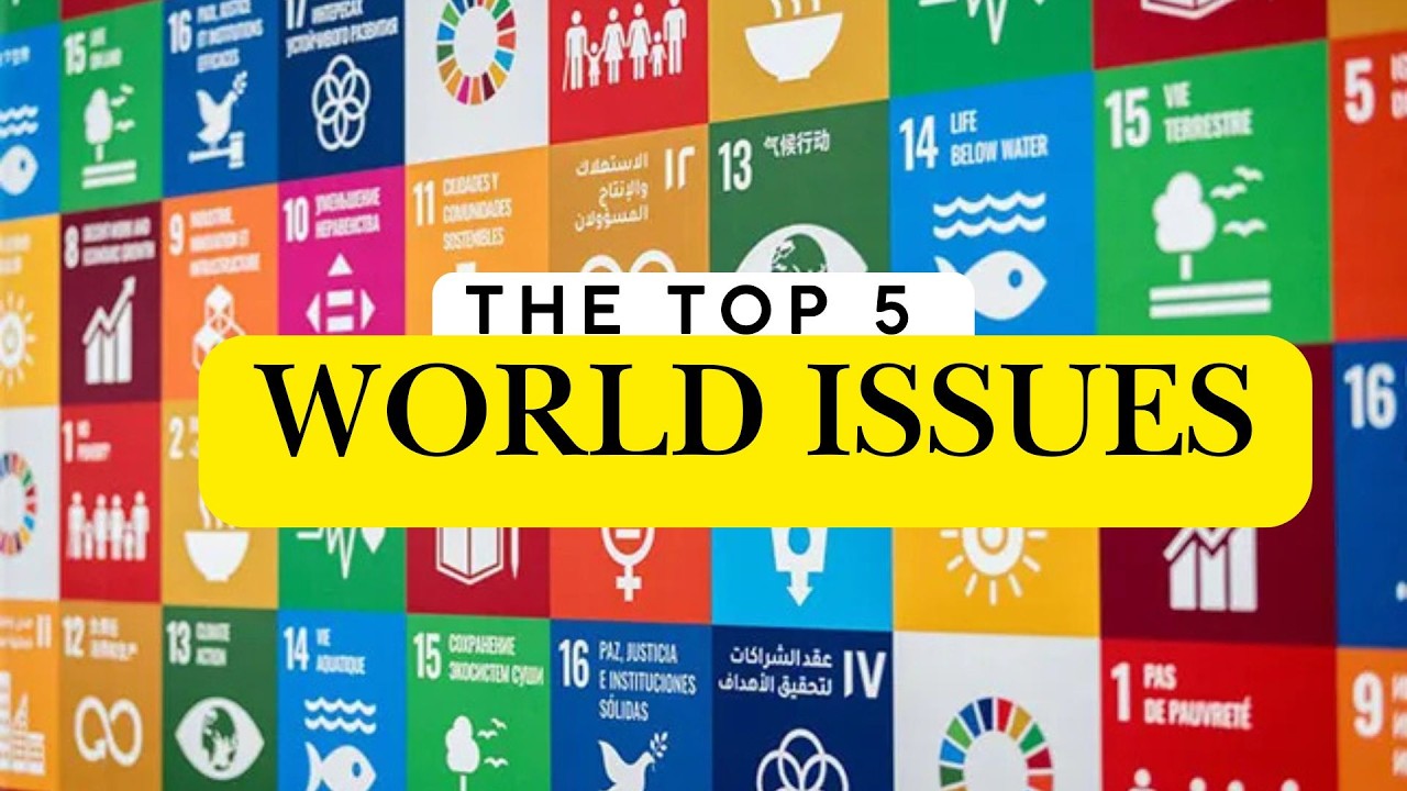 The 5 Most Pressing World Problems. Global Challenges.