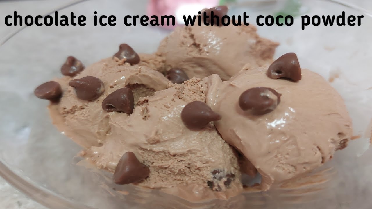 chocolate ice cream|chocolate ice cream without cocoa powder