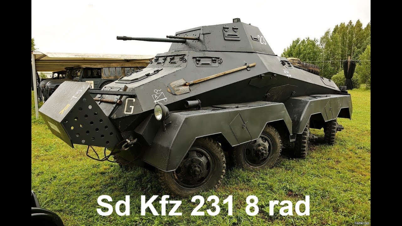 Динамический показ бронемашины Sd Kfz 231 8 rad #моторывойны