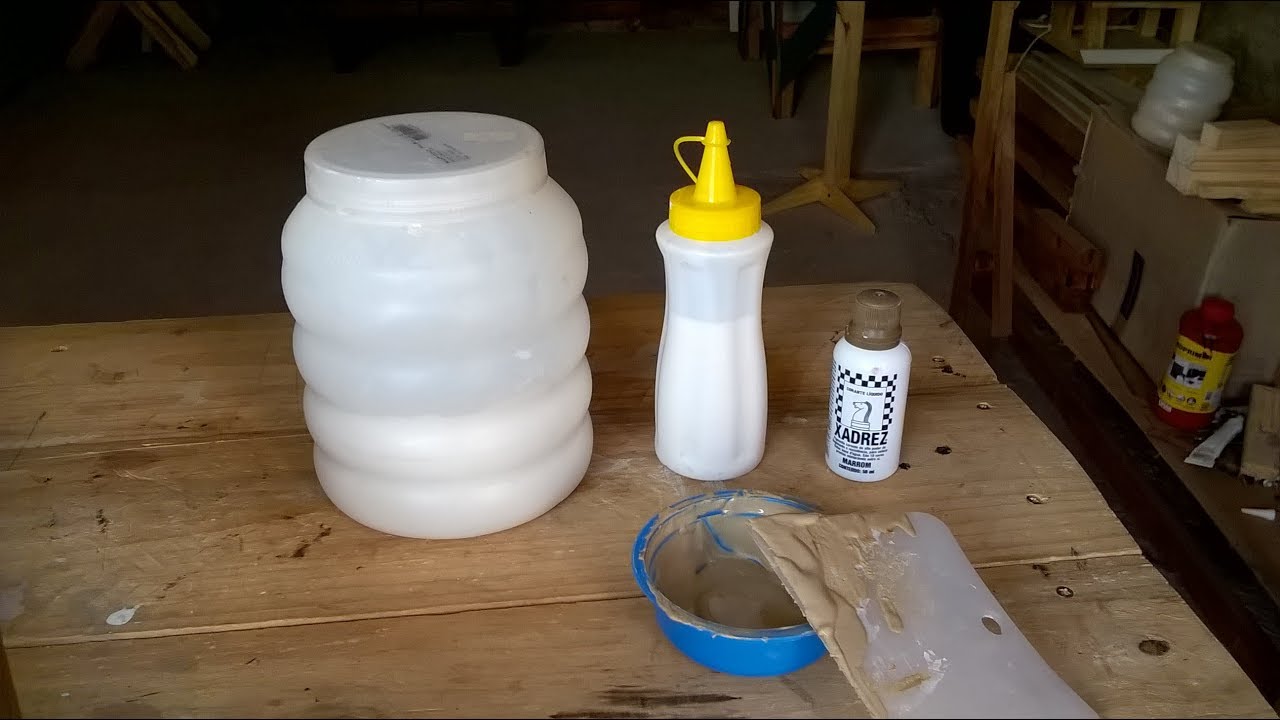COMO FAZER MASSA PARA MADEIRA DE GESSO E COLA