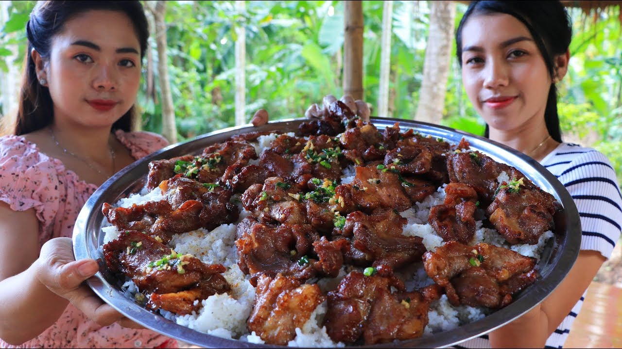Yummy cooking rice pork recipe - Natural Life TV