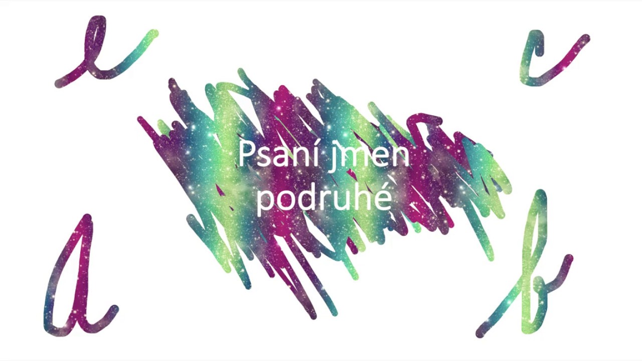 Páteční psaní 1. třída / psaní jmen II