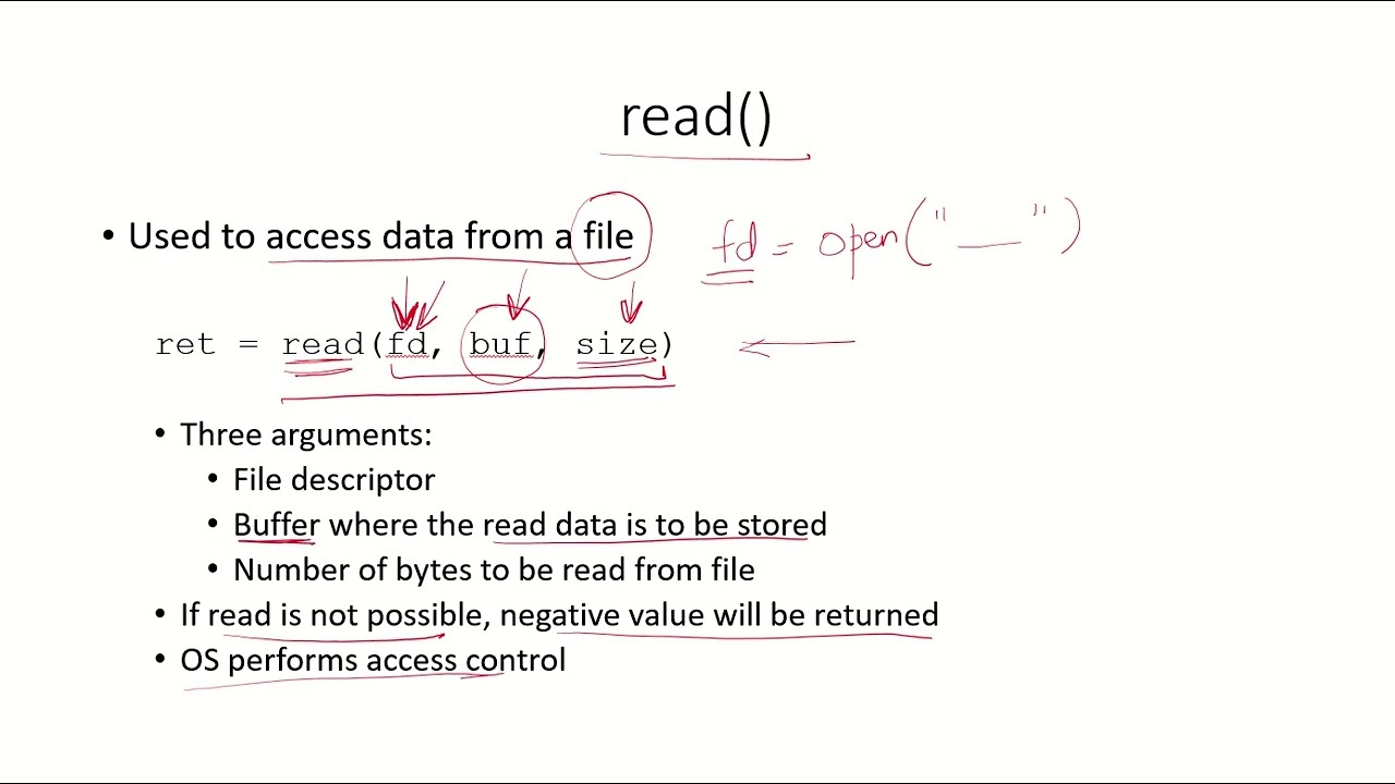 OS7 - System Calls | open( ), read( ), write( ), close( ), dup( )