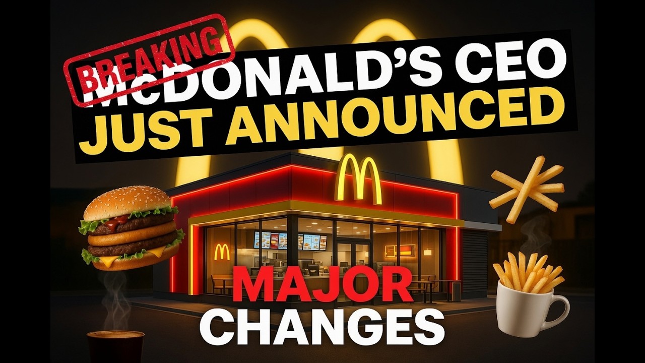 Генеральный директор McDonald's объявил о масштабных изменениях.