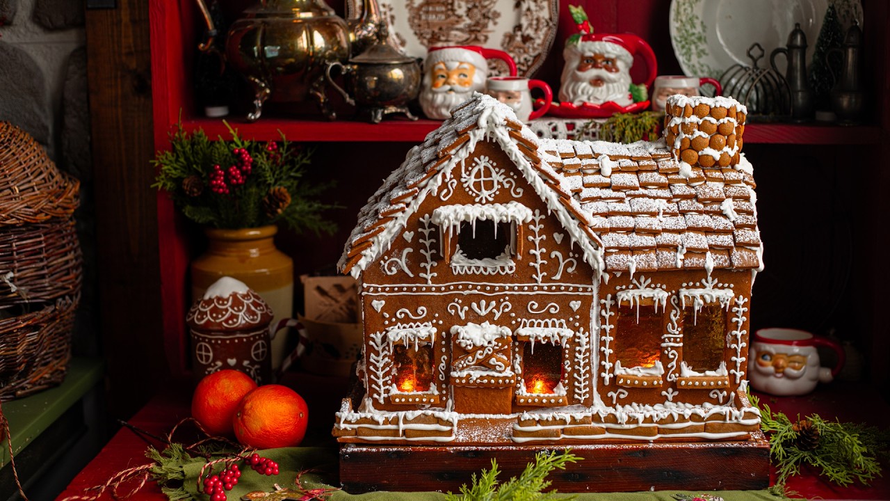 Cozy Christmas Recipes: Gingerbread House, Cranberry Sauce, and Gift Wrapping ASMR