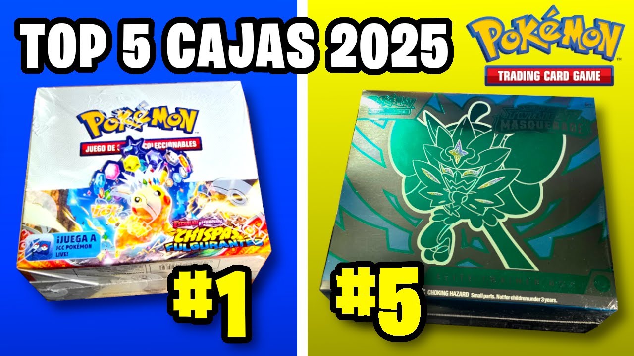 5 MEJORES CAJAS POKÉMON 2025 🔥 Mejores Productos Cartas Pokémon🤑