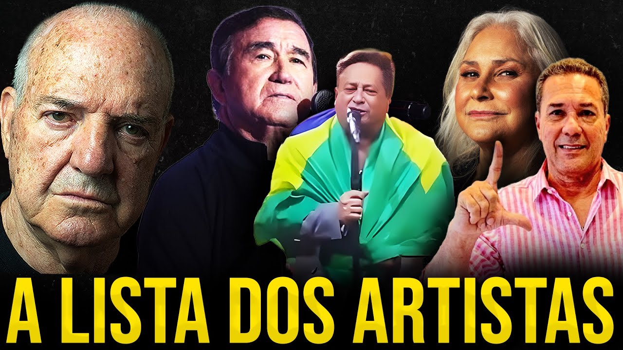 A LISTA DOS ARTISTAS DE ESQUERDA E DE DIREITA
