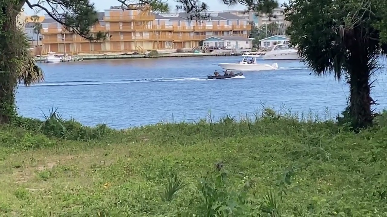 Army practice on the intracoastal waterway