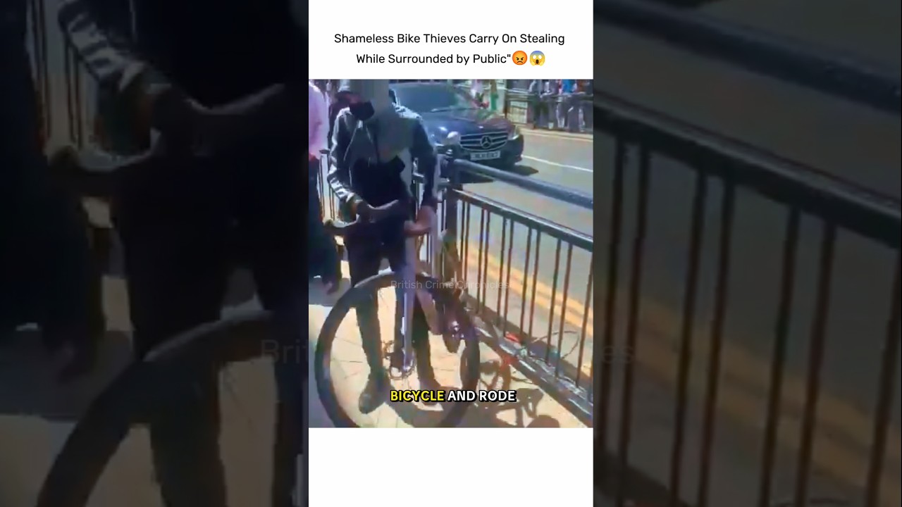 Brazen Bike Theft in Broad Daylight" 