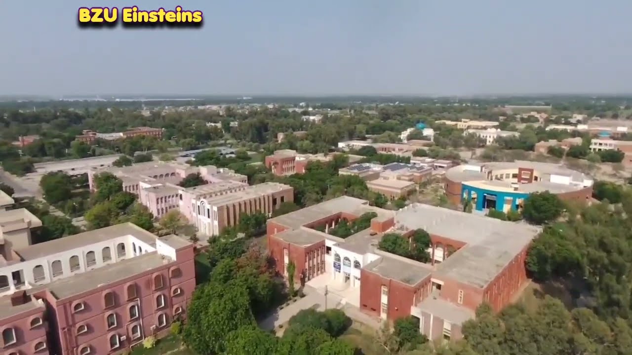 Aerial Views of BZU Multan Drone Camera 2021