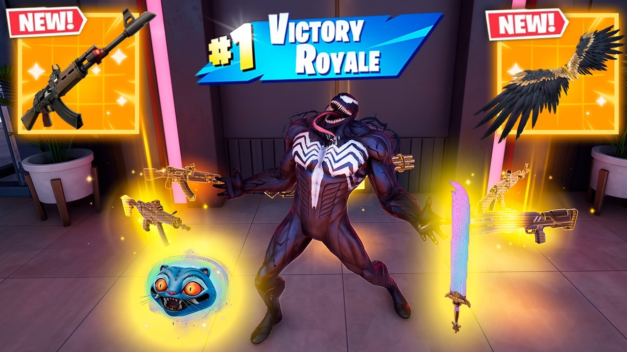 VENOM vs NEW MYTHIC'S CHALLENGE (NEW!! Fortnite Chapter 7 Season 1)