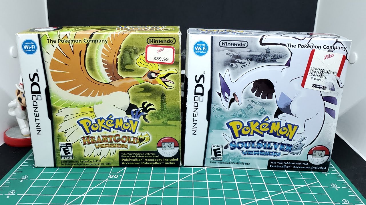 Unboxing Pokémon HeartGold and SoulSilver *ASMR No Talking*
