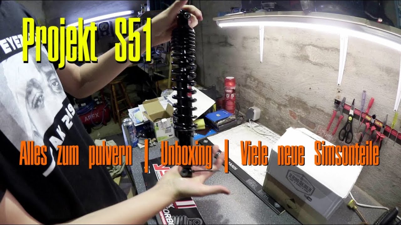 #Projekt S51 | Alles zum pulvern | Unboxing | Viele neue Simsonteile