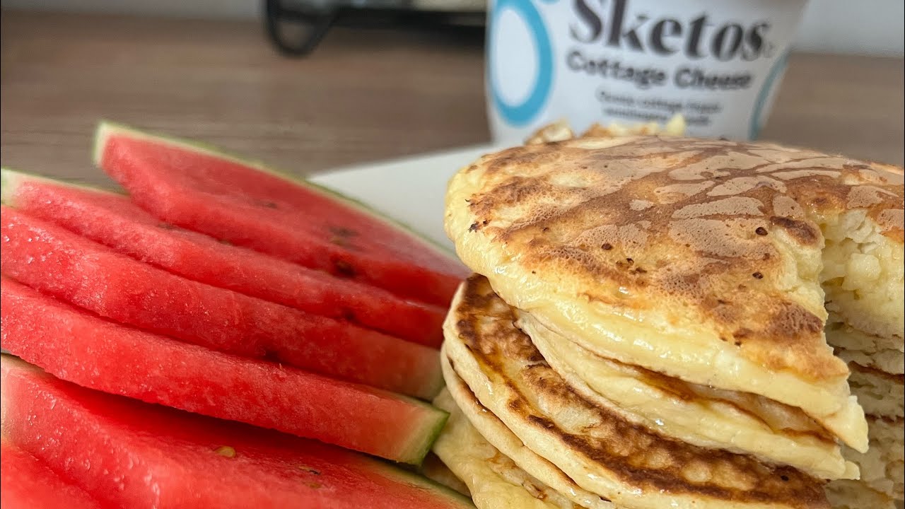 Pancakes de queso cottage