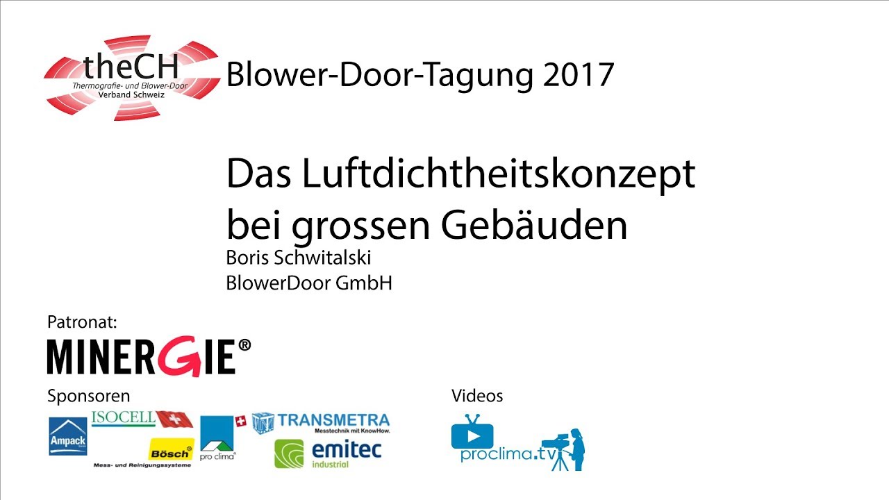 Das Luftdichtheitskonzept bei grossen Geb&auml;uden