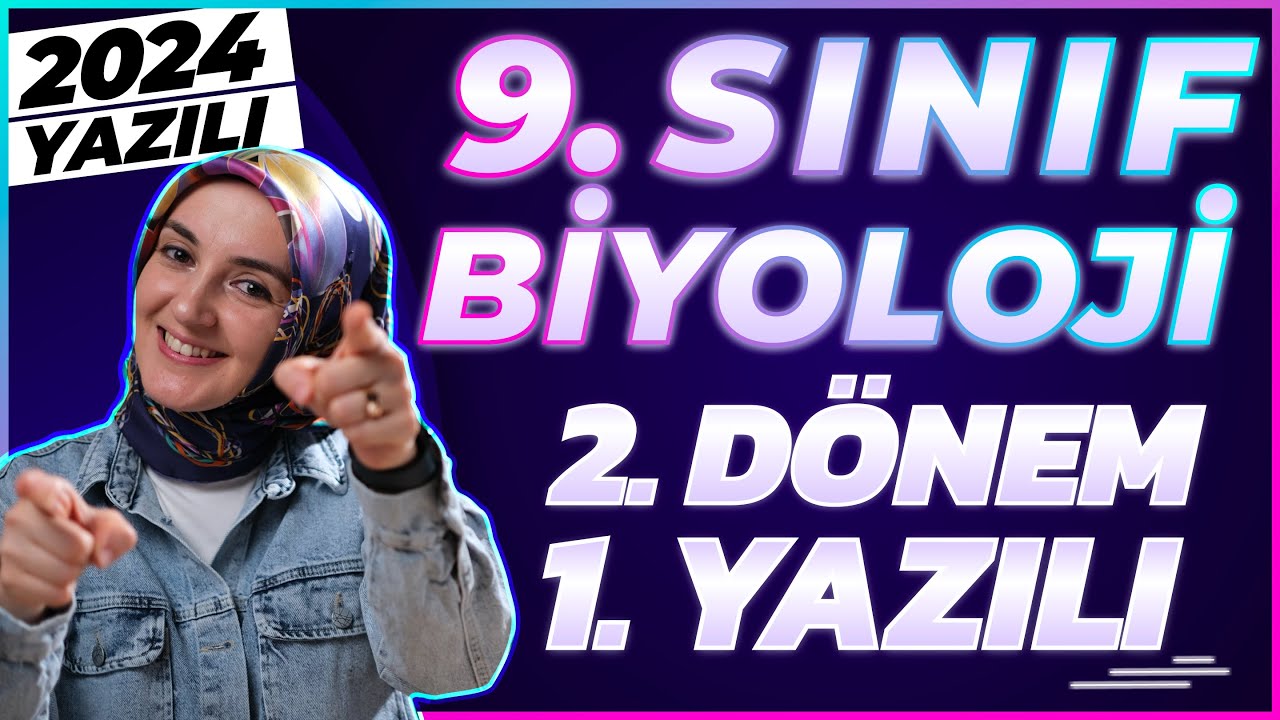 9.Sınıf Biyoloji 2.Dönem 1.Yazılı 2024 #yazılı #biyoloji