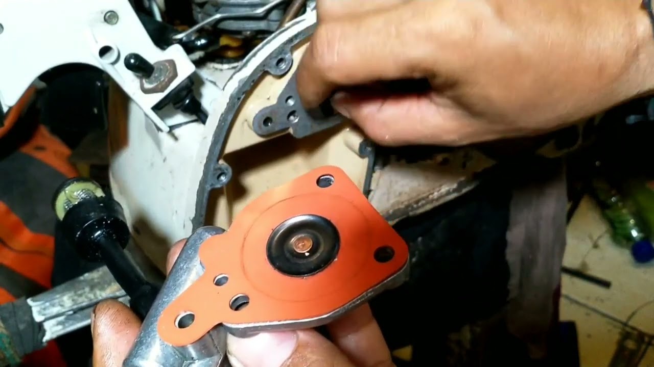 Cara lengkap memasang oil pump/pompa oli rantai chainsaw stihl/New west 070