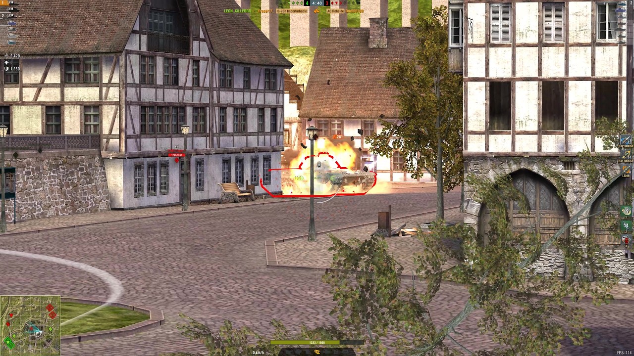 WORLD OF TANKS BLITZ _Eraser17_  ( IS-2Sh Imperturbable ) ALPENSTADT