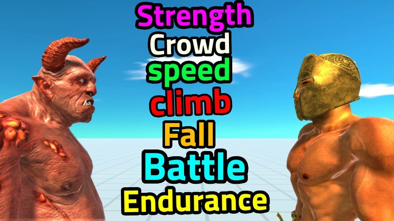Battle Ability ogre lord vs achilles ARBS Animal Revolt Battle Simulator