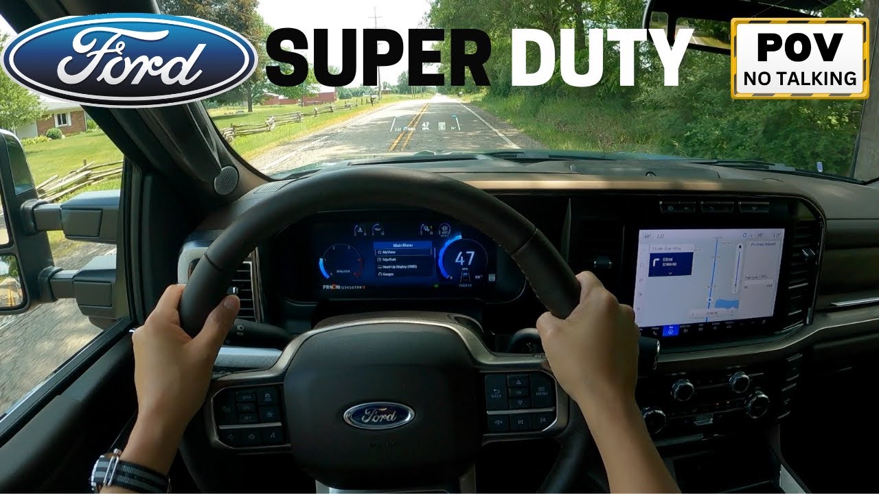 The 2023 Ford F-250 King Ranch Super Duty POV Test Drive - Best new luxury truck?